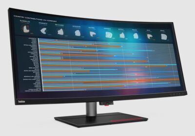  Lenovo 39.7" P40w-20 Black/Red Curved 2500R, 21:9, IPS, 5120 x 2160, 4ms, 300cd, 75Hz, 1xHDMI, 1xDP, 2xThunderbolt, 4xUSB, USB-C, LAN, HAS