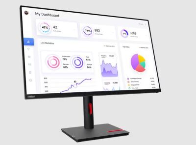  Lenovo 31.5" T32p-30 Black/Red, 16:9, IPS, 3840x2160, 4ms, 350cd, 60Hz, 1xHDMI, 1xDP, 4xUSB, USB-C, LAN, HAS