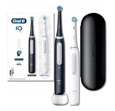    IO4 DUO MATT BLACK+QUITE WHITE ORAL-B