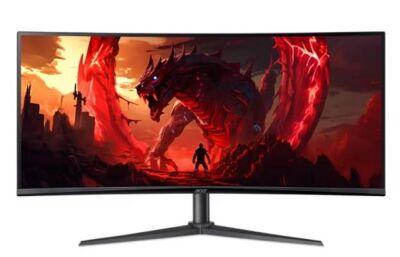  Acer ED340CUHbmiipx 34'', Curved 1500R Black, 21:9, VA, 3440x1440, 1 / 5ms, 250cd, 100Hz, 2x