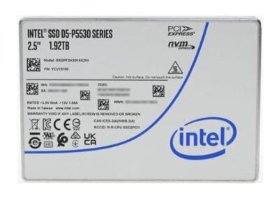 SSD   PCIE 1.92TB TLC D5-P5530 SSDPF2KX019XZN1 INTEL