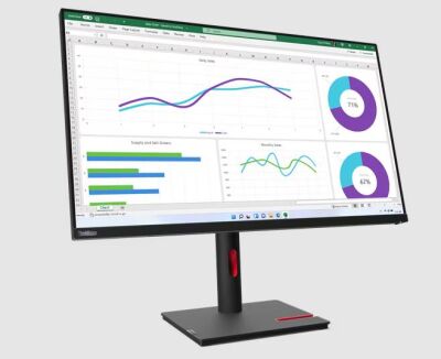  Lenovo 31.5" T32h-30 Black/Red, 16:9, IPS, 2560x1440, 4ms, 350cd, 60Hz, 1xHDMI, 1xDP, 4xUSB, USB-C, LAN, HAS